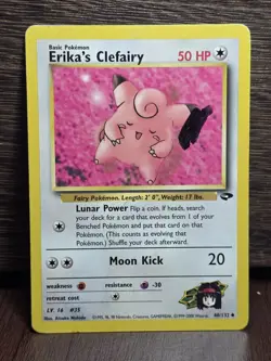 Pokemon TCG Gym Challenge ERIKA'S CLEFAIRY Uncommon, Non-Holo 40/132 - LP - Image 1
