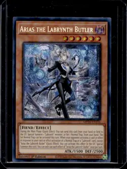 2024 Yu-Gi-Oh 1st Edition Arias the Labyrinth Prismatic Butler MP24-EN116 - Image 1