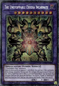 The Unstoppable Exodia Incarnate 1st Starlight Rare MP25-EN008 Yu-Gi-Oh! - Image 1