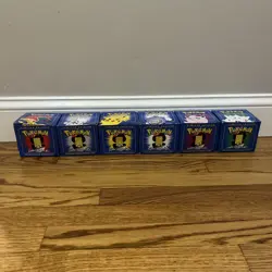 New Sealed Pokemon 23k Burger King Gold Plated Trading Card Set Blue Lot Of 6 - Image 4