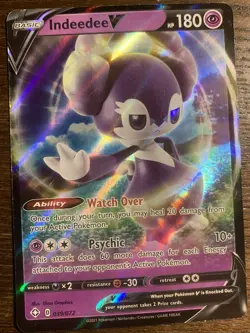 Indeedee V Ultra Rare - 039/072 - Shining Fates Pokemon Card 2021 - Image 1