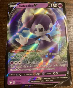 Indeedee V Ultra Rare - 039/072 - Shining Fates Pokemon Card 2021 - Image 2