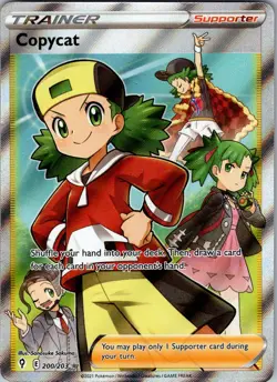 Copycat - 200/203 - Pokemon Evolving Skies Sword & Shield Full Art Rare Card NM - Image 1