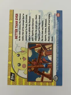 Pikachus Vacation #56 Better Than Ever - Pokemon Card Topps HOLO - Image 2