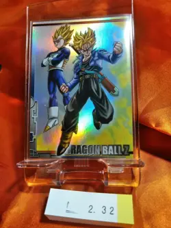 AMADA Dragonball Z Card 2003 Japanese S-25 Vegeta&Trunks Holo Foil 232 - Image 2
