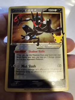 Pokemon Greninja Gold Star SWSH144 Sword & Shield Black Star Promo Card - Image 3