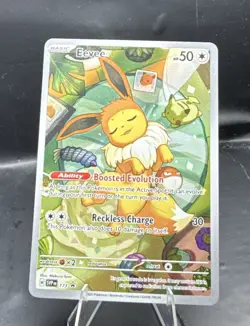 Eevee 173 Sv: Scarlet & Violet Promo Cards - SVP Black Star Full Art NM Holo - Image 1