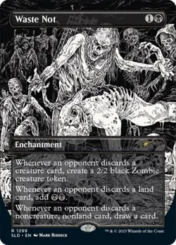 MTG English Waste Not NM Normal Secret Lair - Image 1