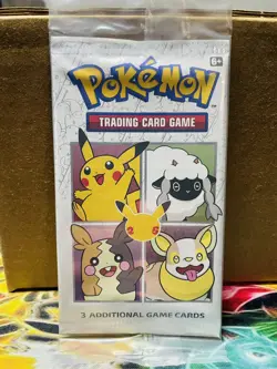 SEALED Pokemon General Mills 25th Anniversary Booster Pack - 3 Cards/Pack - NEW - Image 1