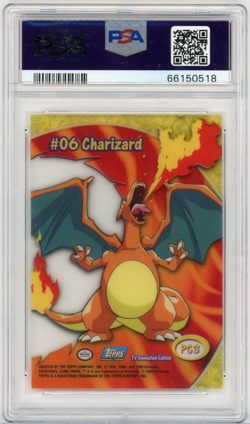 PSA 10 GEM Pokemon 2000 Topps TV Animation Charizard Clear Cards English #PC3 - Image 2