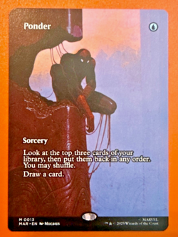 MTG Spider-Man - Ponder (0013) Non-Foil - NM/M Magic The Gathering Spiderman - Image 1