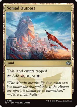 Nomad Outpost TDM Tarkir Dragonstorm MTG 263 UNCOMMON M/NM - Image 1