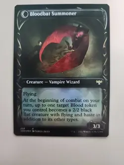 MTG Voldaren Bloodcaster/Bloodbat Summoner Crimson Vow 298 Foil Showcase Rare - Image 2