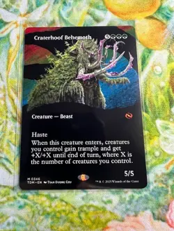 Craterhoof Behemoth (Borderless) MTG: Tarkir: Dragonstorm *Pack Fresh* - Image 1