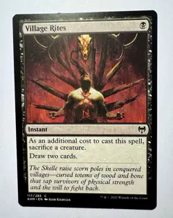 MTG - Village Rites - Kaldheim (KHM) - NM - Image 1