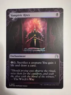 Vampiric Rites Enchanting Tales Foil - WOT 0037 - NM - MTG Magic - Image 1