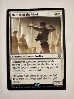 MENTOR OF THE MEEK mtg NM-M Commander Phyrexia 1 Rare - Image 1