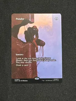 Ponder 0013 Borderless MTG Spider-Man Non-Foil - NM/M - - Image 1