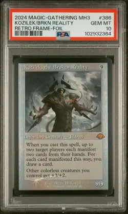 2024 MTG MODERN HORIZONS 3 RETRO FRAME-FOIL KOZILEK, THE BROKEN REALITY PSA 10 - Image 1