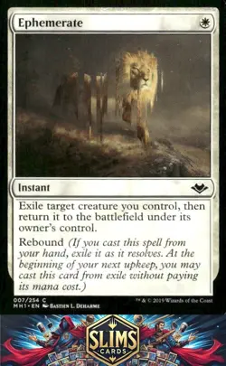 Magic the Gathering MTG Modern Horizons Ephemerate #7 Buy 2 Get 1 - Image 1