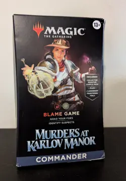 MTG Murders at Karlov Manor Commander Deck x1 - Blame Game - New WOTC EDH - Image 1