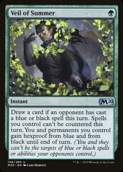 MTG Veil of Summer Core Set 2020 198/280 Regular Uncommon - Image 1