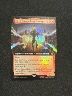 Electro, Assaulting Battery 0260 (Extended Art) [Marvel Spider-Man] Foil - Image 1