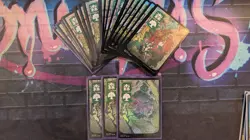 82x FOIL Full Art Kamigawa Neon Dynasty Basic Lands Magic NM/LP - Image 5