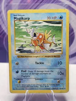 Magikarp 35/102 Pokemon TCG Shadowless Base Set Vintage WOTC Card - Image 1