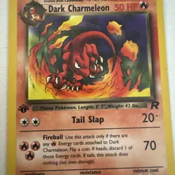 Dark Charmeleon 1st Edition Team Rocket Pokemon 32/82 LP - Image 3