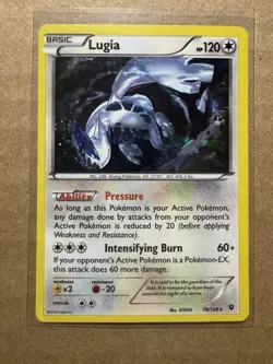 Lugia 78/124 Cracked Ice Holo Rare Deck Exclusive Fates Collide Pokemon NM/LP - Image 1