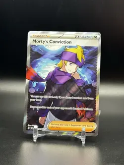 Morty's Conviction 201/162 2024 Pokemon Temporal Forces Full Art Ultra Rare NM - Image 1