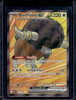 2025 Pokemon SV White Flare WHT EN Bouffalant ex Ultra Rare #162/086 - Image 1