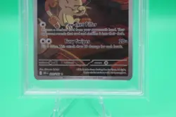 2025 POKEMON DRI EN-DESTINED RIVALS ILLUSTRATION RARE TEAM ROCKET'S MEOWTH PSA 9 - Image 4
