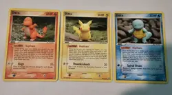 Pokemon Delta Species Ditto 64 63 & 37/113 Squirtle, Pikachu & Charmander... - Image 1