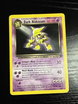 Pokemon Dark Alakazam Team Rocket 18/82 Rare Unlimited WOTC LP - Image 1