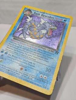 Dark Gyarados 8/82 Holo Rare Unlimited Team Rocket SWIRL Pokemon 7628 - Image 2