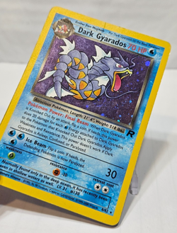 Dark Gyarados 8/82 Holo Rare Unlimited Team Rocket SWIRL Pokemon 7628 - Image 3