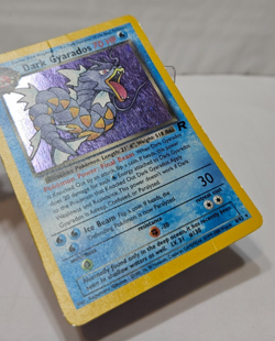 Dark Gyarados 8/82 Holo Rare Unlimited Team Rocket SWIRL Pokemon 7628 - Image 5