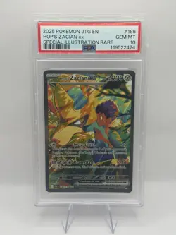 POKEMON HOP'S ZACIAN EX JOURNEY TOGETHER 186 PSA 10 GEM MINT INVEST - Image 1