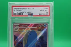 2025 POKEMON JTG EN-JOURNEY TOGETHER ILLUSTRATION RARE #162 WAILORD PSA 10 - Image 2