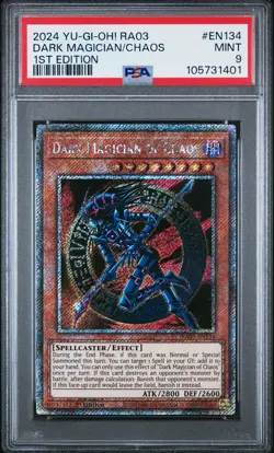 2024 YU-GI-OH! RA03-QUARTER CENTURY BONANZA 1ST ED DARK MAGICIAN OF CHAOS PSA 9 - Image 1