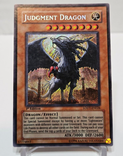 Judgment Dragon LODT-EN026 Secret Rare 1st Edition Yugioh 5148 - Image 1