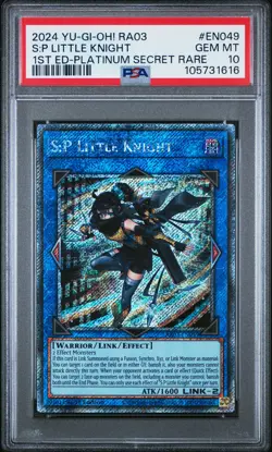 2024 YU-GI-OH! RA03-QUARTER CENTURY BONANZA #EN049 S:P LITTLE KNIGHT PSA 10 - Image 1