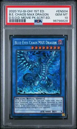 2020 1ST ED #ENS04 BLUE-EYES CHAOS MAX DRAGON PSA 10 - Image 1