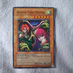 YUGIOH Super Rare Harpie Lady Sisters MRD-E009/MRD-009 - Image 1
