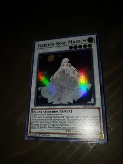 Yugioh Garden Rose Maiden Ultra Rare LED4-EN023 1st Edition NM - Image 3