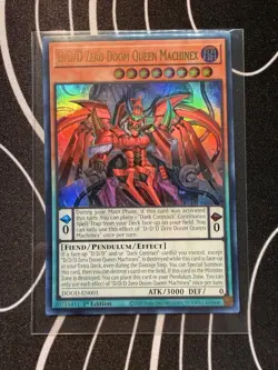 D/D/D Zero Doom Queen Machinex (ULTRA RARE) DOOD-EN003 (NM) 1st Edition Yu-Gi-Oh - Image 1