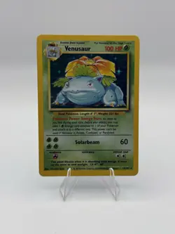 Pokemon TCG Venusaur Base Set Holo Unlimited Rare Card 15/102 LP Condition - Image 2