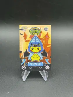Pokemon Poncho Pikachu Noibat Holo Collectoons Halloween Card 103 Peru US Sell - Image 1